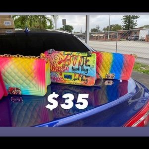 Multicolor crossbody purses